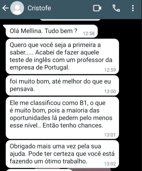 Depoimento de Cristofe